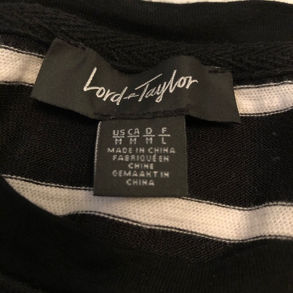 Lord & Taylor striped 3/4 sleeve top EUC! - Picture 4 of 5